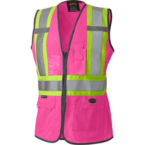139PK Veste de s&eacute;curit&eacute; pour femme, Rose, T-petit, Polyester Sécurité Médic