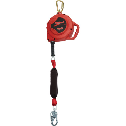 Rebel Self-Retracting Lifeline, 33', Galvanized Steel, Swivel Sécurité Médic