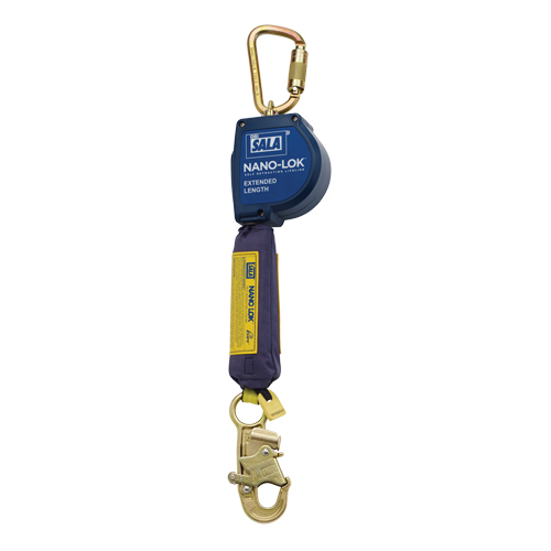 Cordage de s&eacute;curit&eacute; autor&eacute;tractable allong&eacute; Nano-Lok, 10', Polyester/Sangles, Pivotant Sécurité Médic