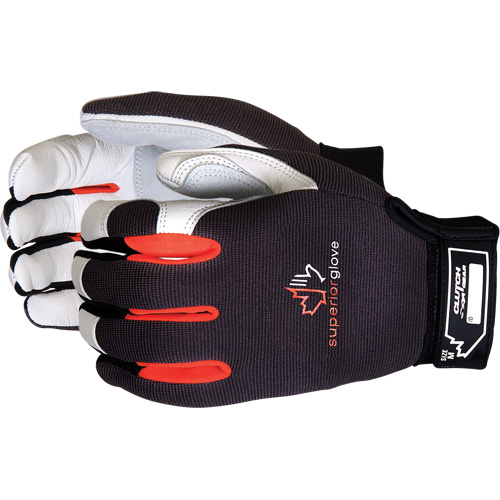 Gants de m&eacute;canicien ClutchGear, Paume Cuir fleur/Cuir refendu, Taille Petit Sécurité Médic