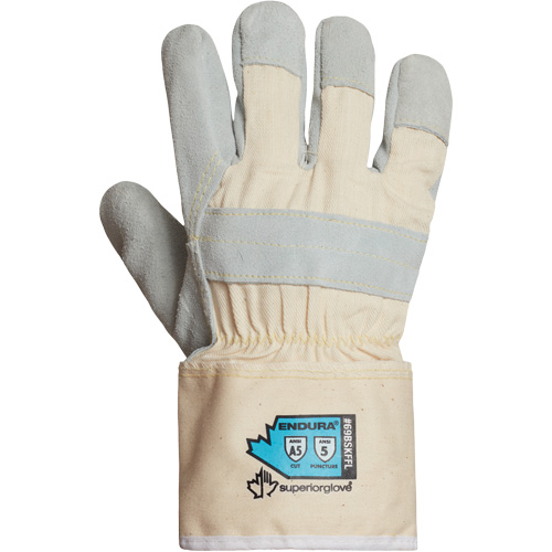 Endura&reg; Cut-Resistant Gloves, Small, Split Leather Palm Sécurité Médic
