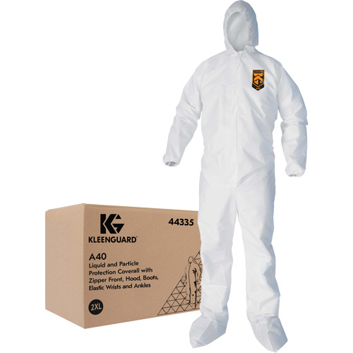 Kleenguard A40 Coveralls, 2X-Large, White, Microporous Sécurité Médic