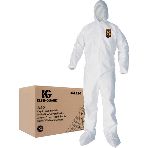 Kleenguard A40 Coveralls, X-Large, White, Microporous Sécurité Médic