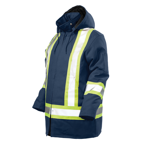 Parka de s&eacute;curit&eacute;, Bleu marine, Grand Sécurité Médic