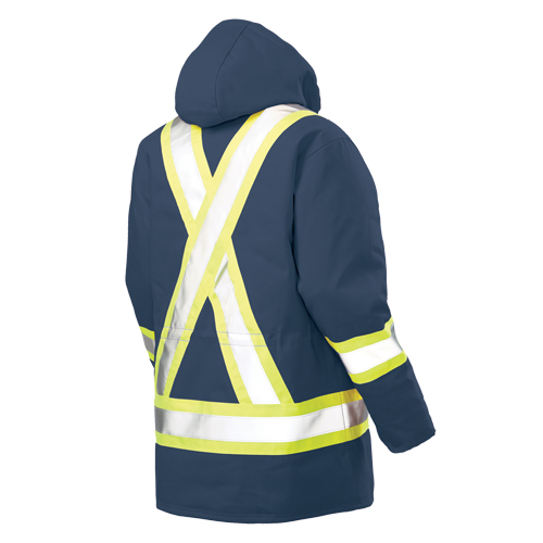 Parka de s&eacute;curit&eacute;, Bleu marine, Grand Sécurité Médic