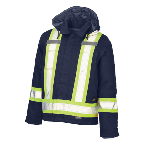Manteau de s&eacute;curit&eacute;, Bleu marine, Grand Sécurité Médic