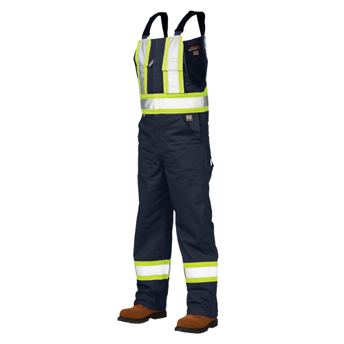 Unlined Safety Overalls, Poly-Cotton, Large, Navy Blue Sécurité Médic