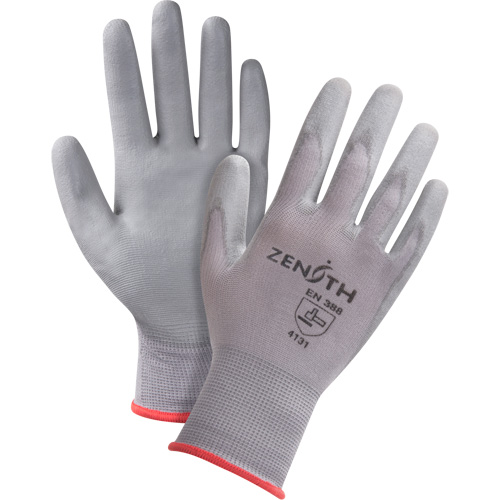DMF-Free Coated Gloves, 7/Small, Polyurethane Coating, 15 Gauge, Nylon Shell Sécurité Médic
