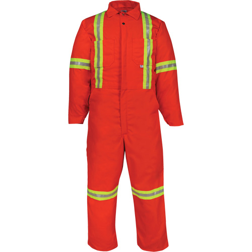 Deluxe Reflective Coveralls, 50 (Tall), Orange Sécurité Médic