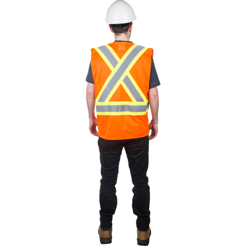 Veste de s&eacute;curit&eacute; pour la circulation, Orange haute visibilit&eacute;, 2T-Grand, Polyester Sécurité Médic