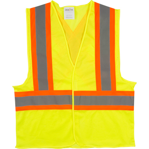 Veste de s&eacute;curit&eacute; pour la circulation, Jaune lime haute visibilit&eacute;, 2T-Grand, Polyester Sécurité Médic