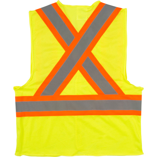 Veste de s&eacute;curit&eacute; pour la circulation, Jaune lime haute visibilit&eacute;, 2T-Grand, Polyester Sécurité Médic