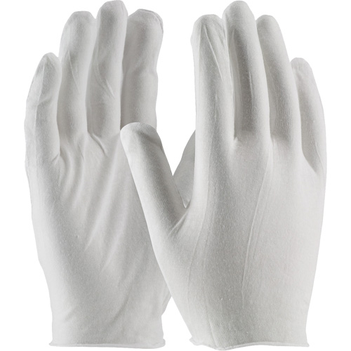 Inspection Gloves, Cotton, Unhemmed Cuff, One Size Sécurité Médic