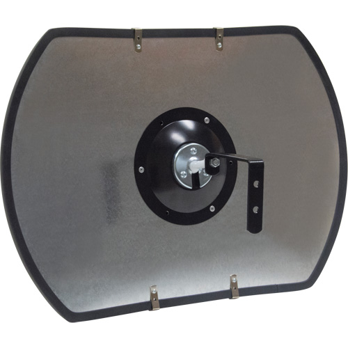 Miroir convexe rectangulaire/rond avec support, 12" h x 18" la, Int&eacute;rieur/Ext&eacute;rieur Sécurité Médic