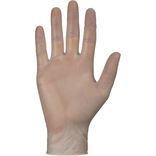 Gants jetables, Petit, Vinyle, 4 mils, Sans poudre, Blanc Sécurité Médic