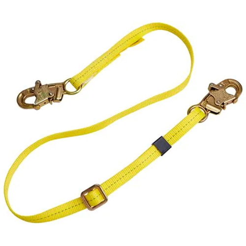 Longe de positionnement r&eacute;glable &agrave; sangle, 1 branches, 4', Classe CSA B, Polyester Sécurité Médic