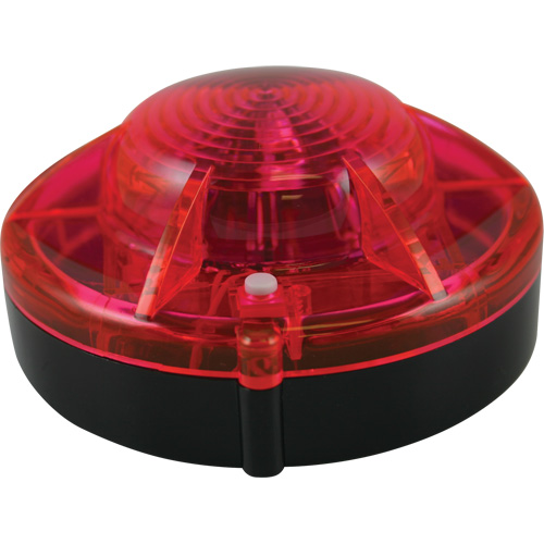 Balise stroboscopique rouge magn&eacute;tique, Plastique Sécurité Médic