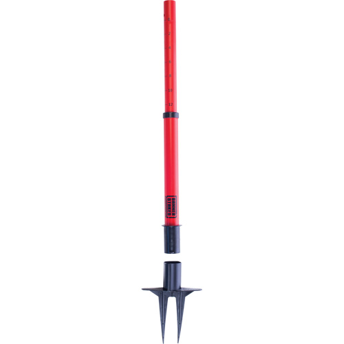Montant de barri&egrave;re PLUS, Hauteur de 42", Rouge Sécurité Médic