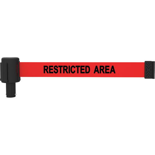 PLUS Banner Cassette, Restricted Area, 15', Red Tape Sécurité Médic
