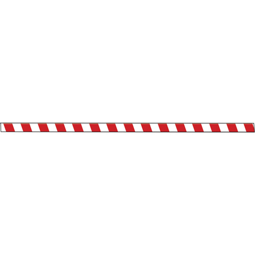 Marqueur robuste pour le sol Tough-Mark, Rectangle, 48" lo x 4" la, Rouge et blanc, Poly&eacute;thyl&egrave;ne Sécurité Médic