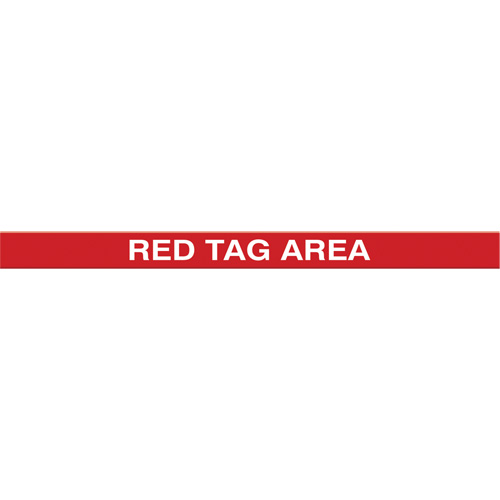 Tough-Mark Heavy-Duty Floor Marking, Rectangle, 48" L x 4" W, Red, Polyethylene Sécurité Médic
