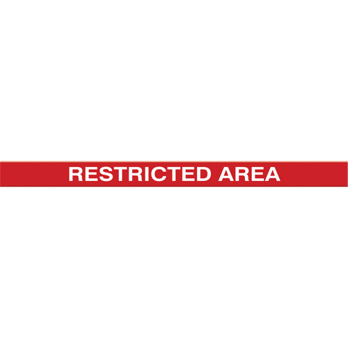 Tough-Mark Heavy-Duty Floor Marking, Rectangle, 48" L x 2" W, Red, Polyethylene Sécurité Médic