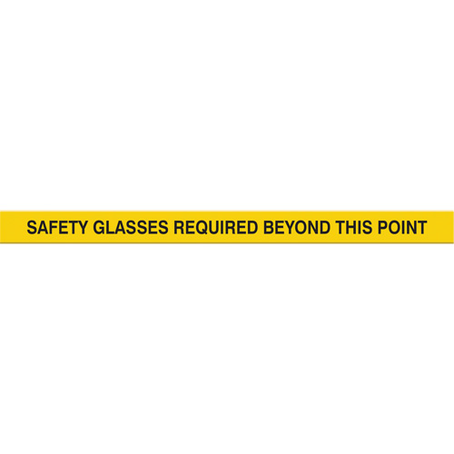 Marqueur robuste pour le sol Tough-Mark, Rectangle, 48" lo x 2" la, Jaune, Poly&eacute;thyl&egrave;ne Sécurité Médic