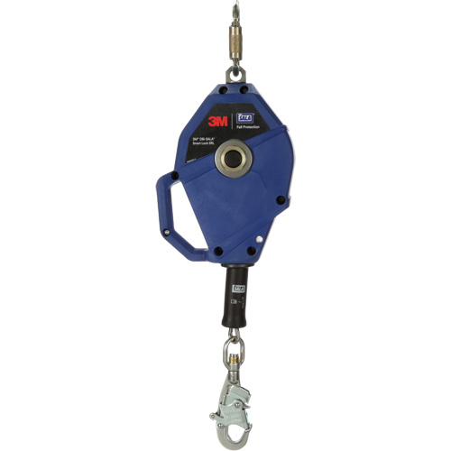 Cordage de s&eacute;curit&eacute; autor&eacute;tractable avec verrouillage intelligent, 30', Acier inoxydable, Pivotant Sécurité Médic