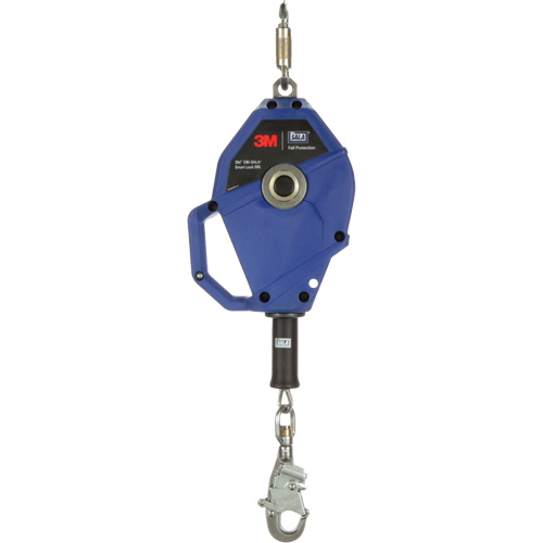 Cordage de s&eacute;curit&eacute; autor&eacute;tractable avec verrouillage intelligent, 20', Acier inoxydable, Pivotant Sécurité Médic
