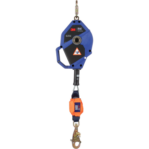 Cordage de s&eacute;curit&eacute; autor&eacute;tractable avec verrouillage intelligent, 30', Acier inoxydable, Pivotant Sécurité Médic