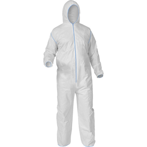 Protective Coveralls, Medium, White, Microporous Sécurité Médic