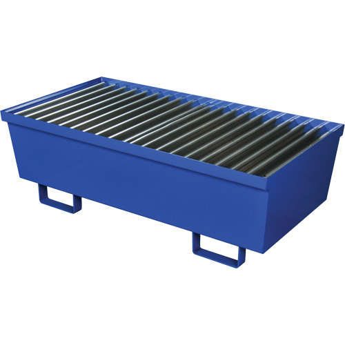 Steel Spill Containment Pallet, 74 US gal. Spill Capacity, 27" x 51.25" x 13" Sécurité Médic