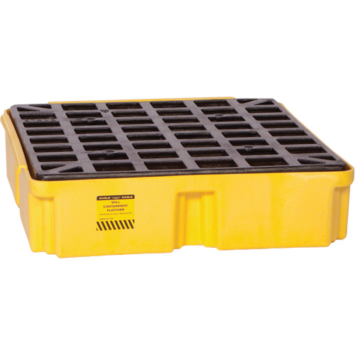 Modular Spill Platform, 15 US gal. Spill Capacity, 26" x 26.25" x 6.5" Sécurité Médic
