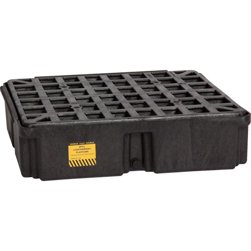 Plateforme de d&eacute;versement modulaire, Capacit&eacute; de d&eacute;versement 15 gal. US, 26" x 26,25" x 6,5" Sécurité Médic