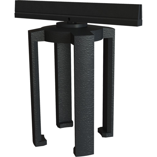 PLUS Barrier System Sign Bracket, Black Sécurité Médic