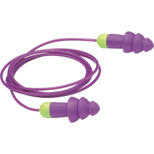 Bouchons d'oreilles r&eacute;utilisables Rockets, Avec cordon, Vrac - Sac en poly, 27 dB NRR, Taille unique Sécurité Médic
