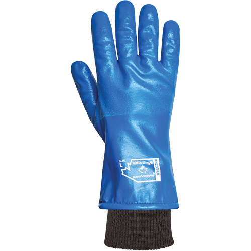 North Sea Winter Coated Gloves, Small, Nitrile Coating, Acrylic Shell Sécurité Médic