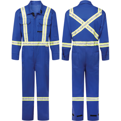 Avenger 7 oz. Flame Resistant Coveralls, Size 34, Royal Blue Sécurité Médic
