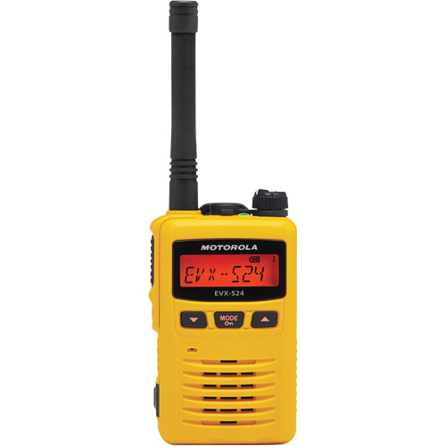Radio portative de s&eacute;rie EVX-S24, Bande UHF, 256 canaux, Port&eacute;e 200 000 pi² Sécurité Médic