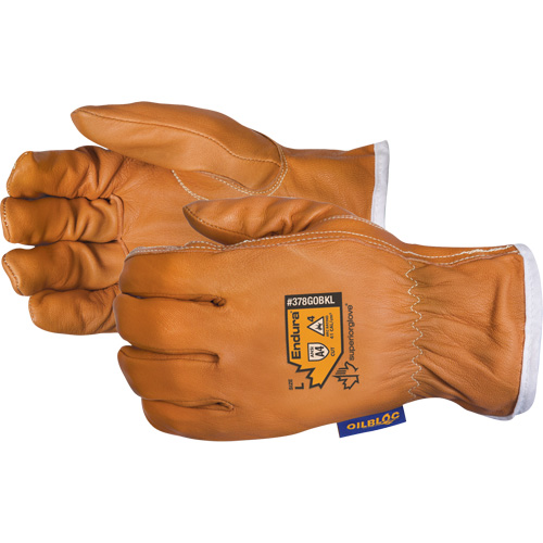 Gants de conducteur r&eacute;sistants aux arcs &eacute;lectriques Endura, Petit, Paume en Cuir fleur de ch&egrave;vre, Kevlar Sécurité Médic