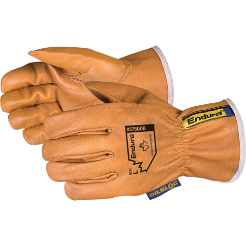 Endura&reg; Oilbloc Driver's Gloves, Small, Grain Goatskin Palm Sécurité Médic