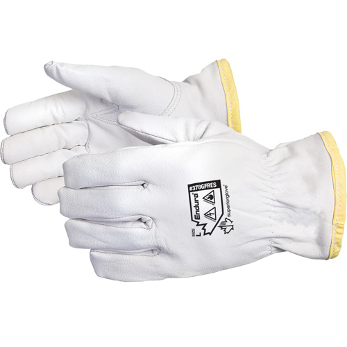 Gants de conducteur antistatiques et ignifuges Endura, Petit, Paume en Cuir fleur de ch&egrave;vre, Rhovyl Sécurité Médic