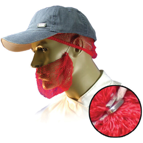 Filets &agrave; barbe jetables, Polypropyl&egrave;ne, Rouge Sécurité Médic