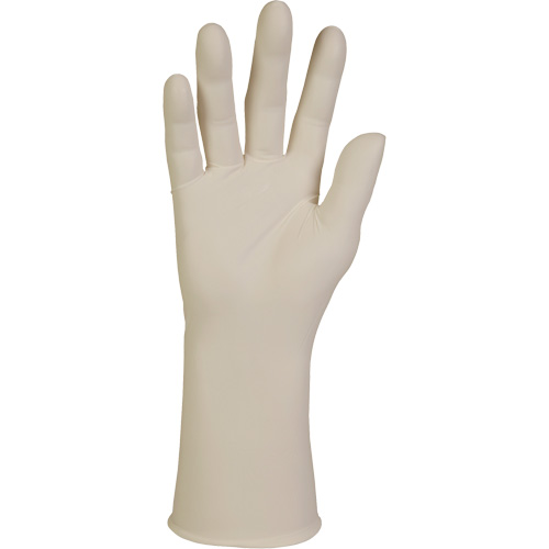 Gants d'examen XTRA-PFE, Grand, Latex, 10 mils, Sans poudre, Blanc, Classe 2 Sécurité Médic