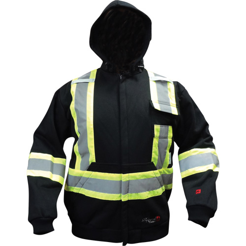 Fire Rated Hoodie, Small, Black Sécurité Médic