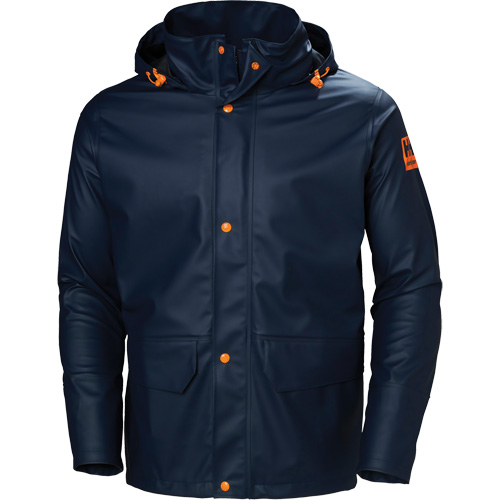 Gale Rain Jacket, Polyester/Polyurethane, X-Small, Navy Blue Sécurité Médic