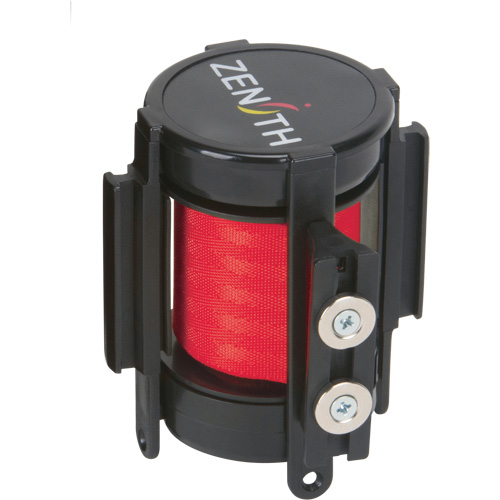 Cassette de ruban magn&eacute;tique pour barri&egrave;re de contr&ocirc;le des foules personnalis&eacute;e, 7', Ruban Rouge Sécurité Médic