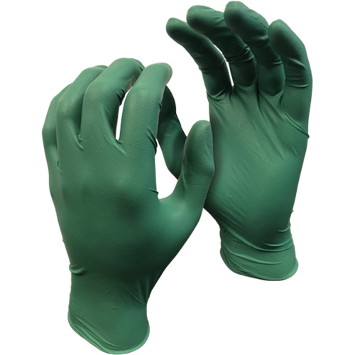 Gants 5559PF Green Monkey, Petit, Nitrile, 4 mils, Sans poudre, Vert Sécurité Médic