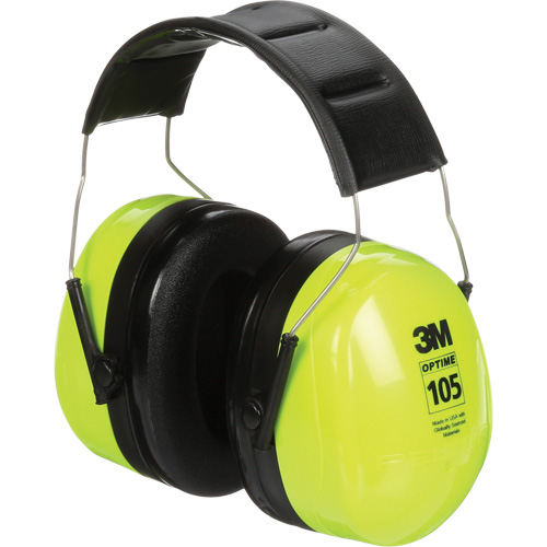 Peltor Optime 105 Earmuffs, Headband, 30 NRR dB Sécurité Médic