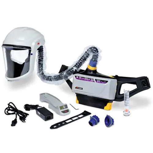 Trousse d'ensemble respirateur d'&eacute;puration d'air propuls&eacute; pour peintre Versaflo, Capuchon & visi&egrave;re, Pile Lithium-ion Sécurité Médic